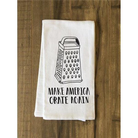 ONE BELLA CASA One Bella Casa 75113TW Make America Grate Agian Tea Towel - Black 75113TW